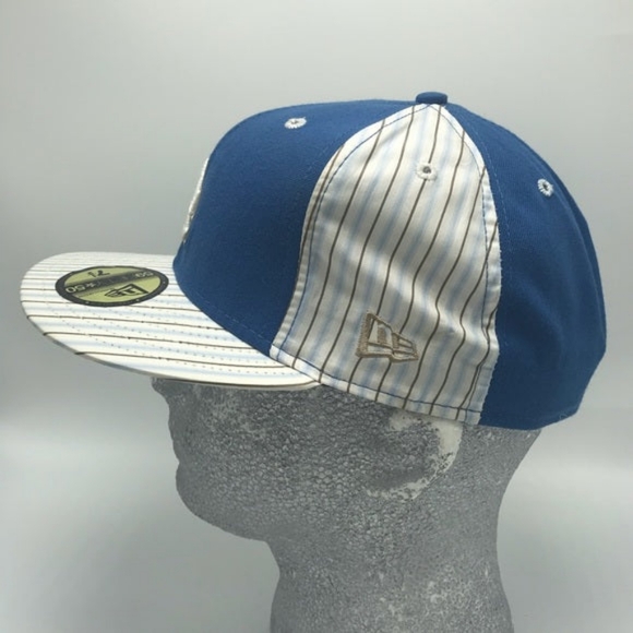 Men's New Era Cap Blue | White Pinstripes LA Dodgers 59FIFTY LIMITED EDITION NWT - Picture 4 of 5